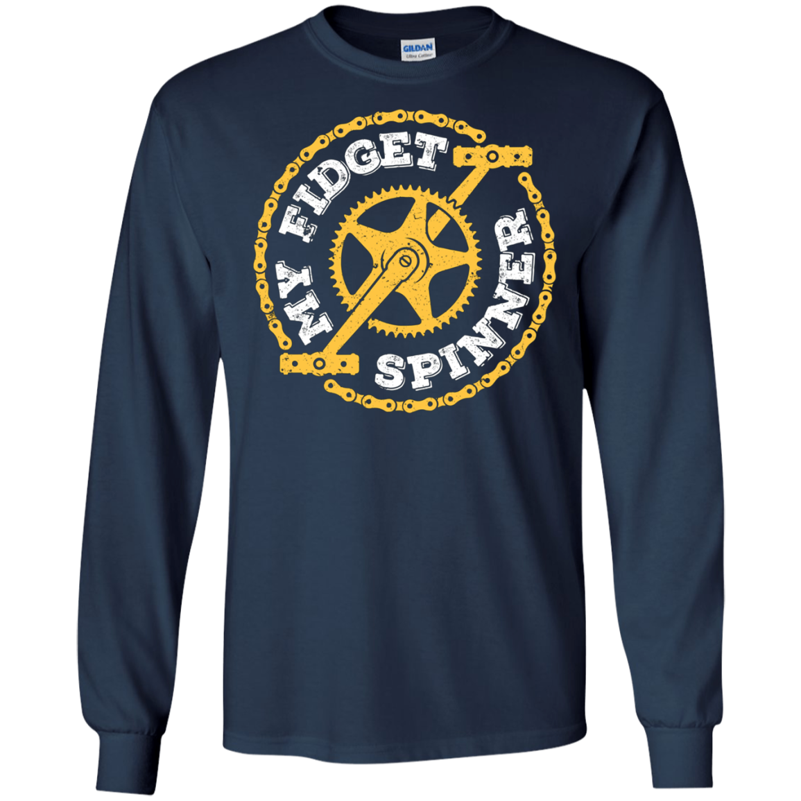 Bike Lover Funny Tshirt - My Fidget Spinner Tee Shirt Gift