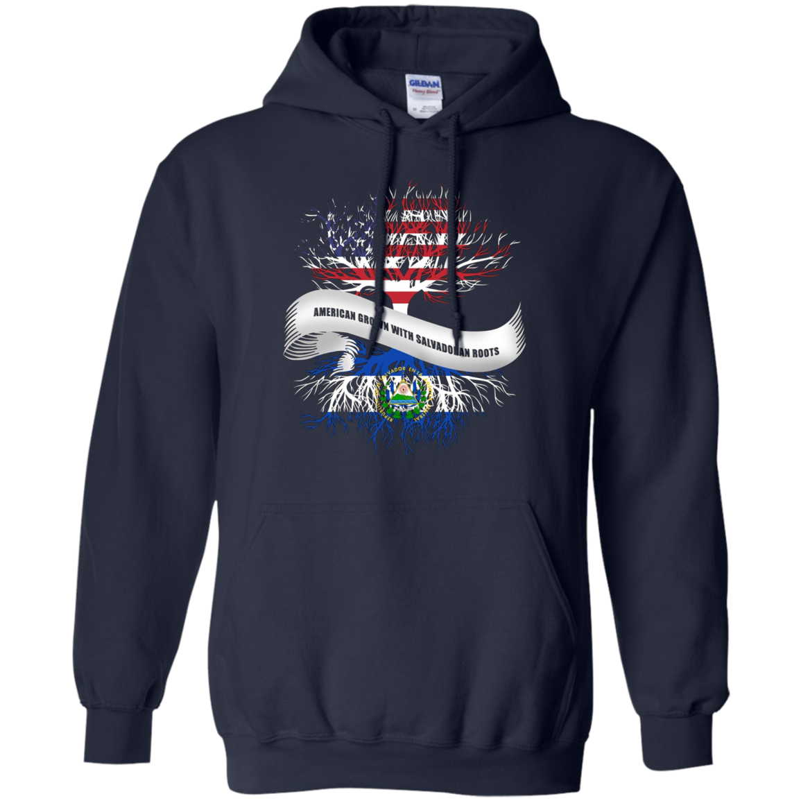 American Grown with Salvadoran Roots T-Shirt El Salvador Tee