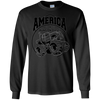 Image of America Runs On Diesel Gear Monster SUV Truck Black T-Shirt