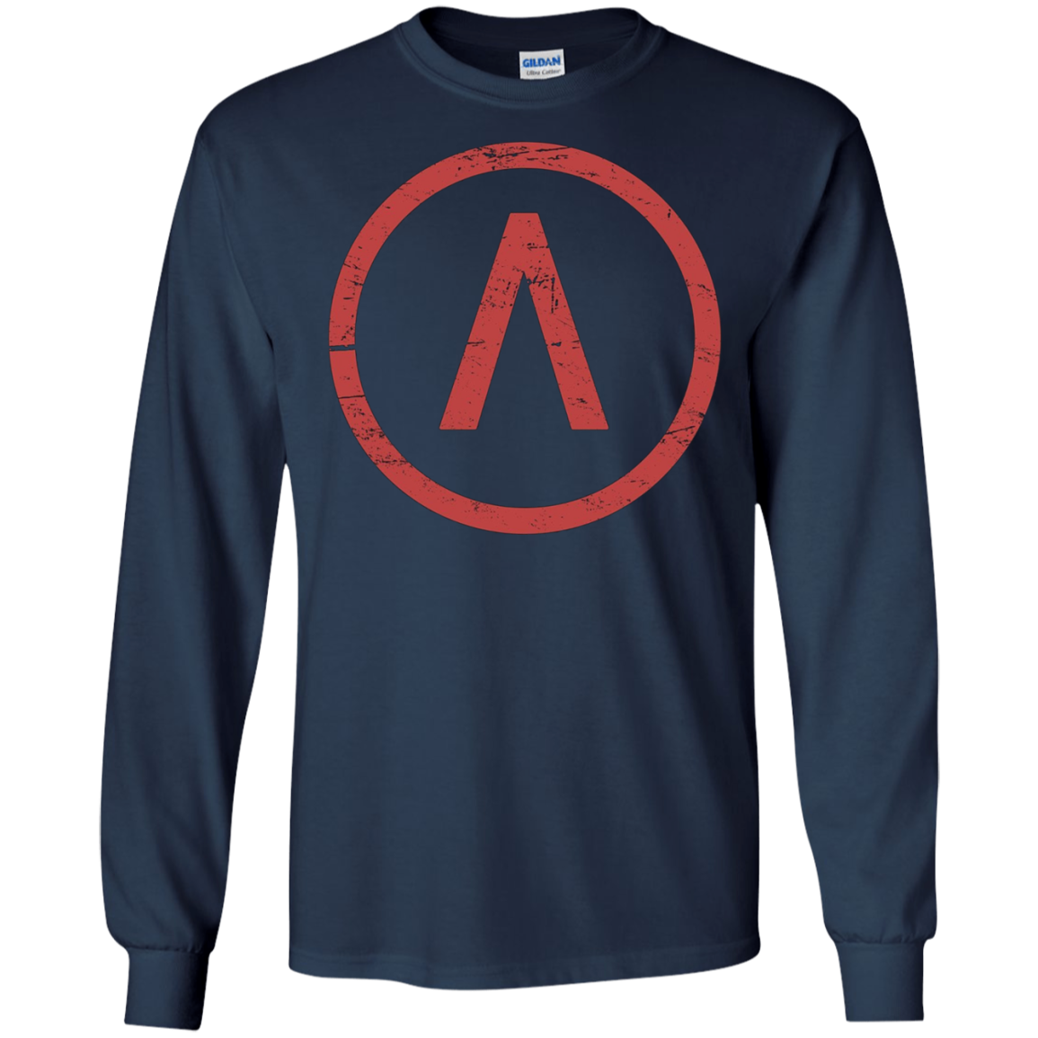 Ancient Greece Spartan Lambda Distressed T-Shirt