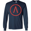 Image of Ancient Greece Spartan Lambda Distressed T-Shirt
