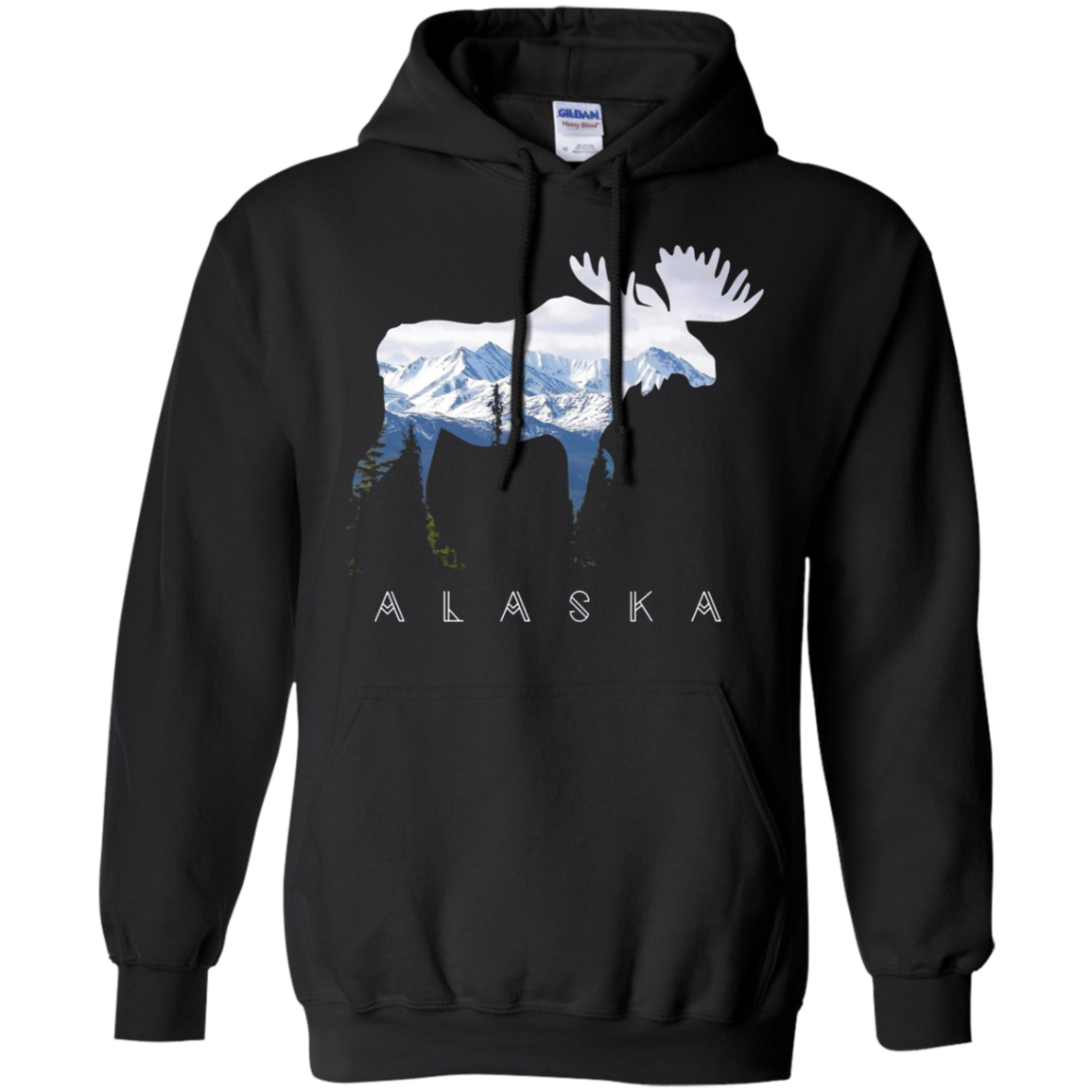 Alaska Day Moose Snowy Mountain Shirt