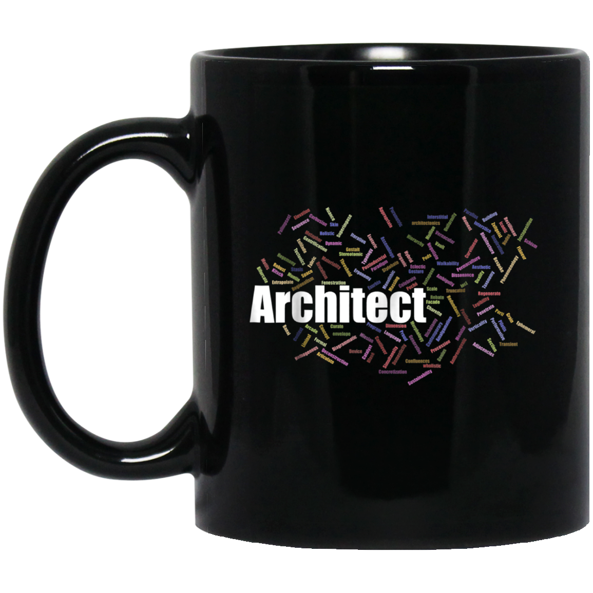 Architect Gift Terms T-Shirt Word Cloud Planner Draftsman