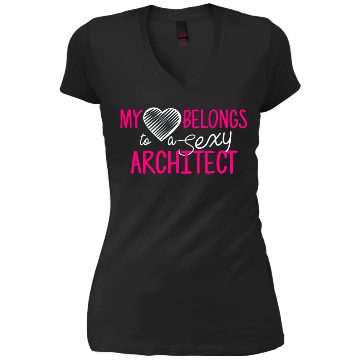 Architect Shirt My Heart Belongs Architects Wife Shirt