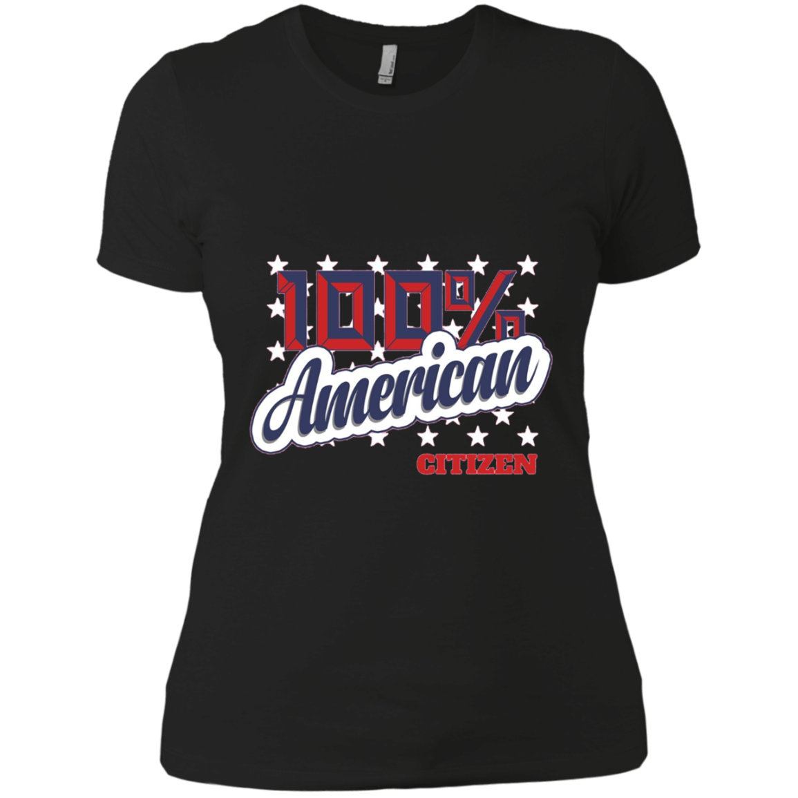 100% American Citizen T-Shirt Citizenship Day Cute Gift
