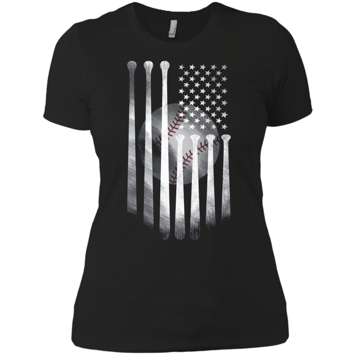 American Flag Vintage Baseball Flag T-Shirt, Dad, Mom, Kid T
