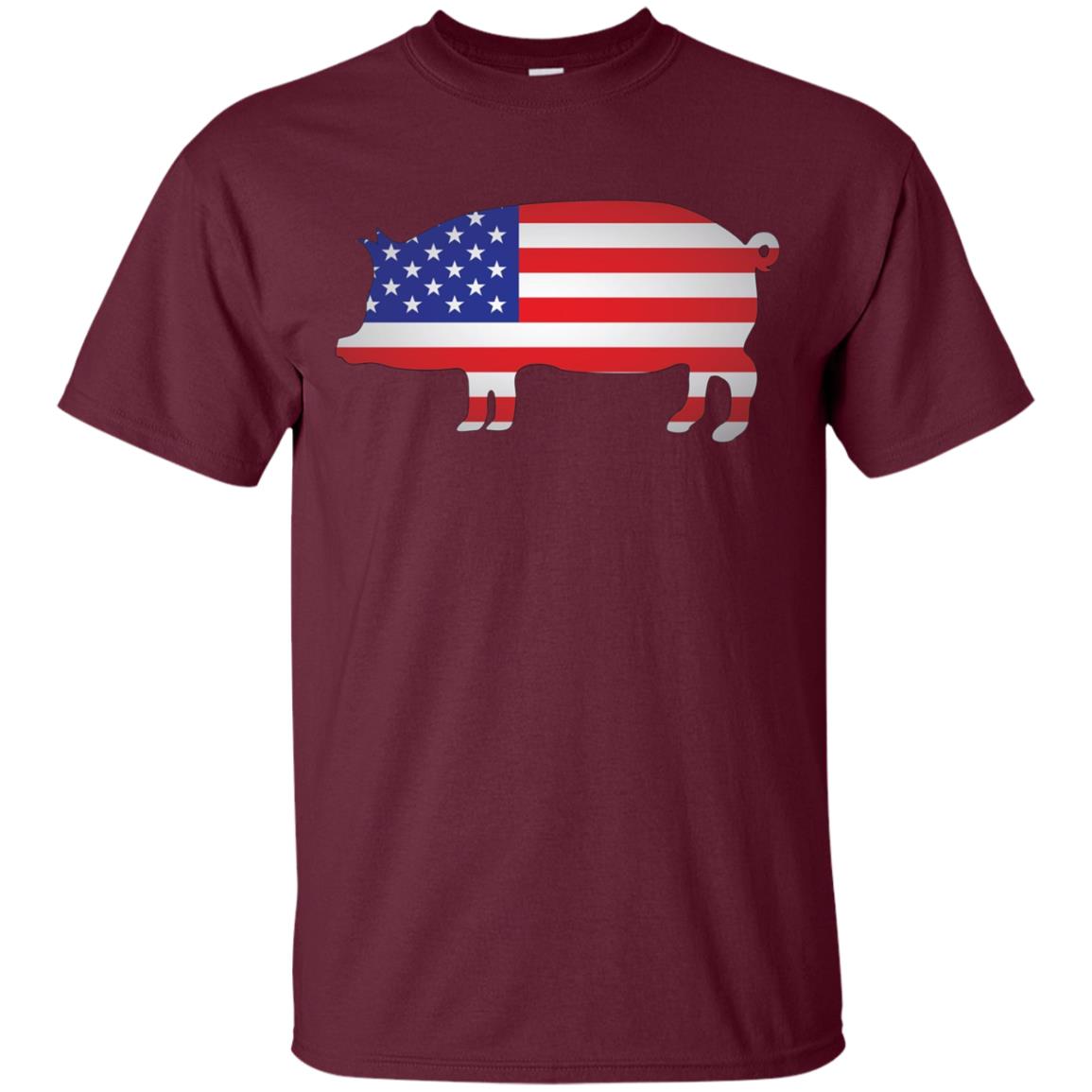American Flag Pig Shirt 4th of July Independence Day Gift