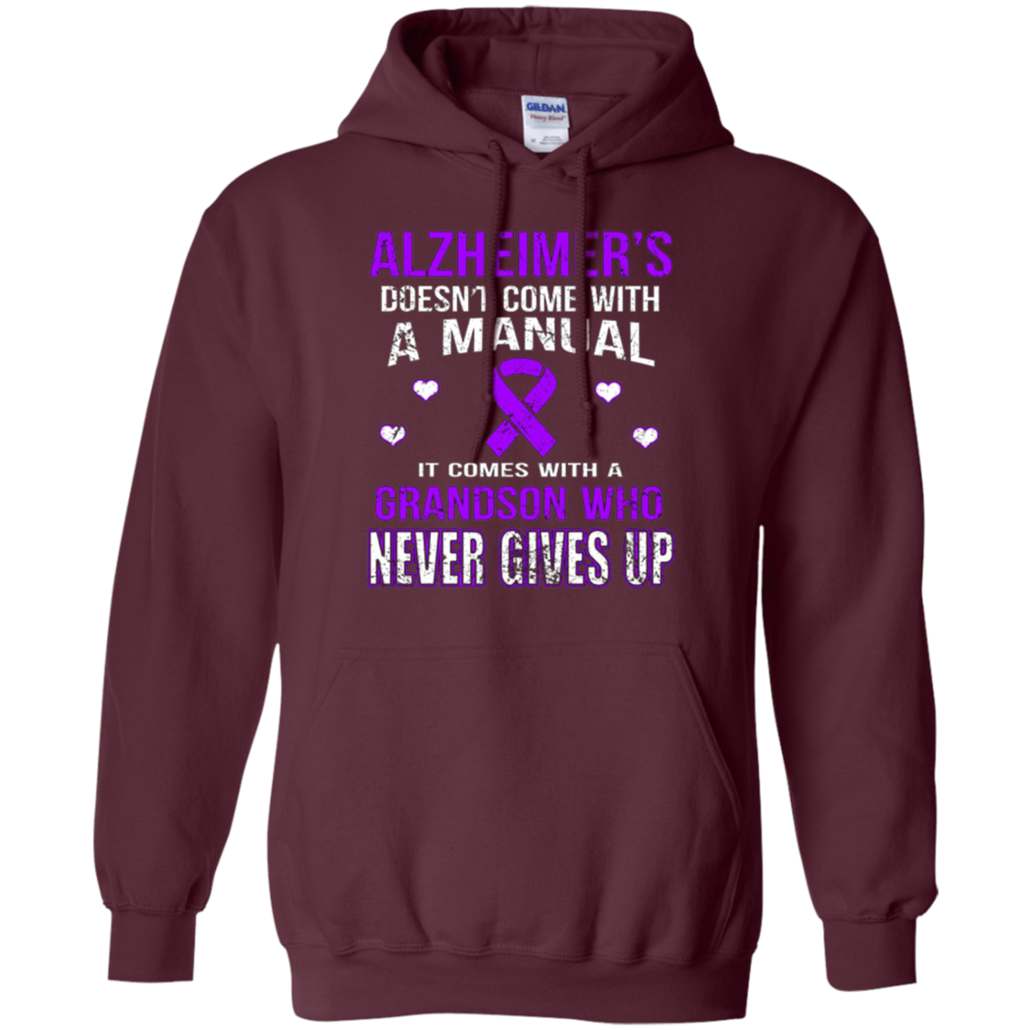ALZHEIMER'S comes with a grandson who never gives up t shirt
