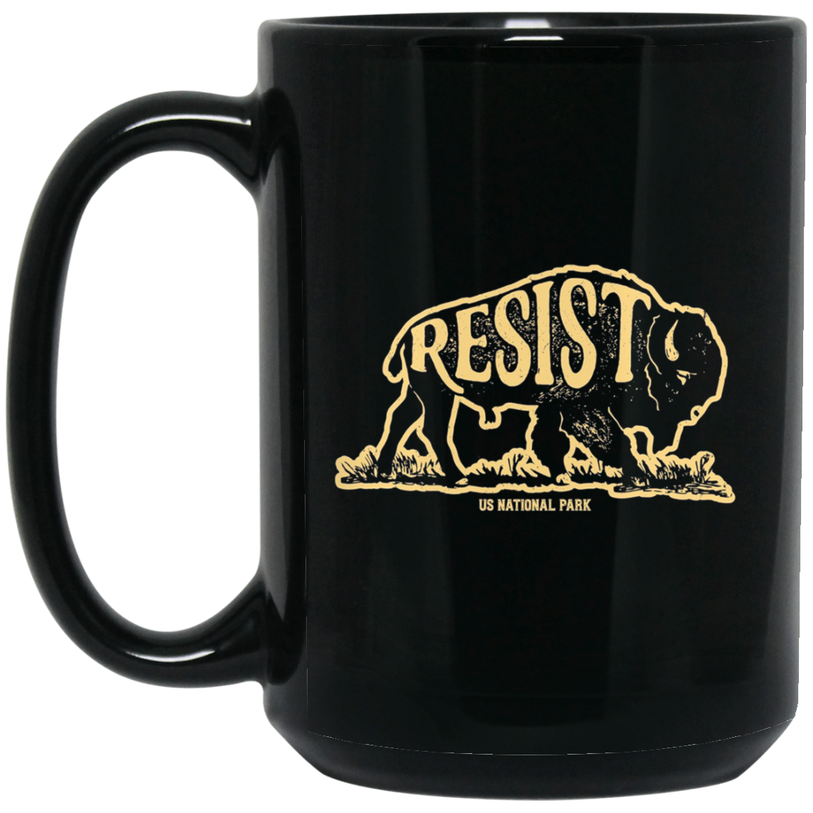 ALT US National Park Resist Service T shirt Bison Vintage