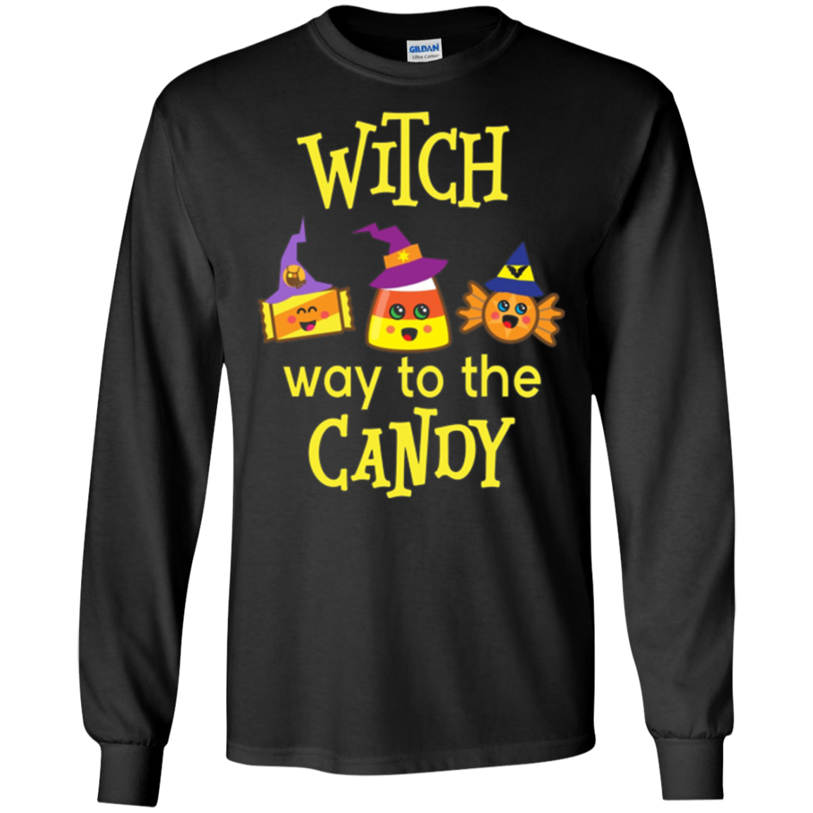 Comment on va pour les bonbons?Joli t - shirt d'Halloween.