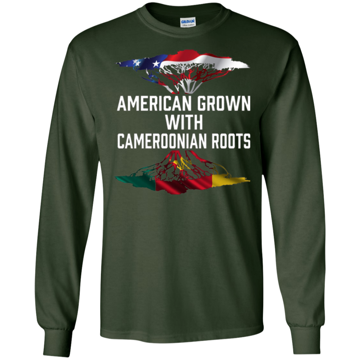 American Grown with Cameroonian Roots T Shirt Cameroon Home