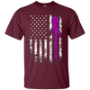 Image of T-shirt Alzheimer, Chemise Grunge drapeau américain