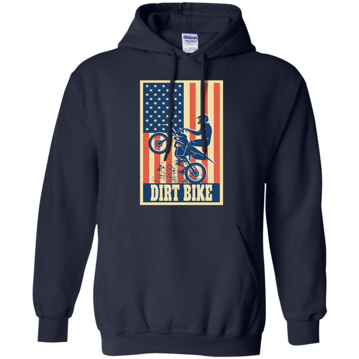 American Flag Patriotic Motocross Dirt Bike Shirt
