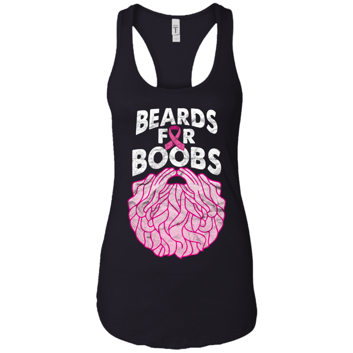 'Beards Breast Cancer Shirt' Breast Cancer Awareness Shirt
