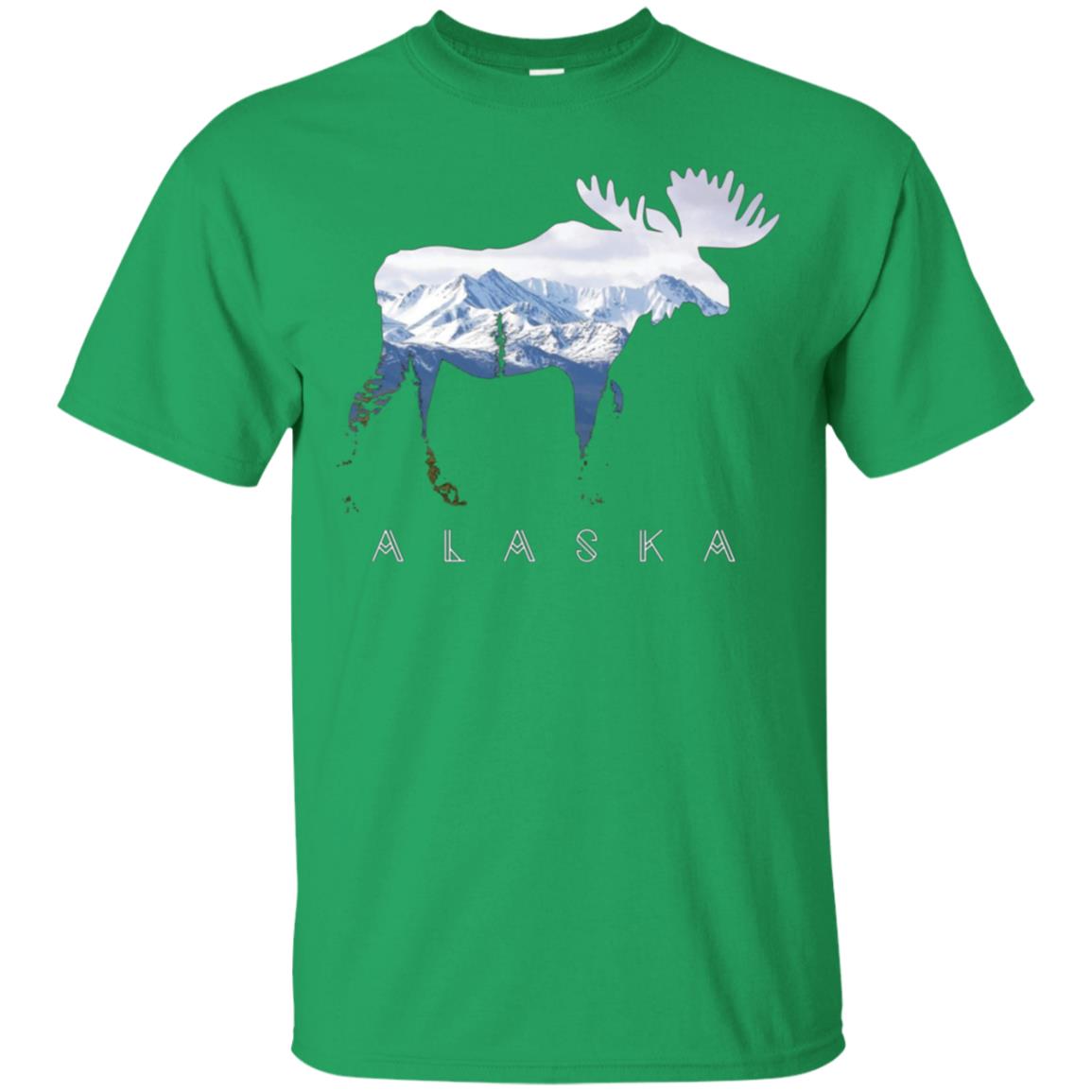 Alaska Day Moose Snowy Mountain Shirt