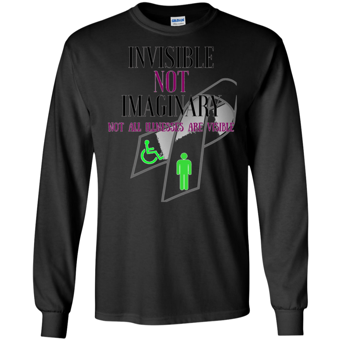 Chronic Pain, Invisible Illness, Spoonie Awareness T-shirt