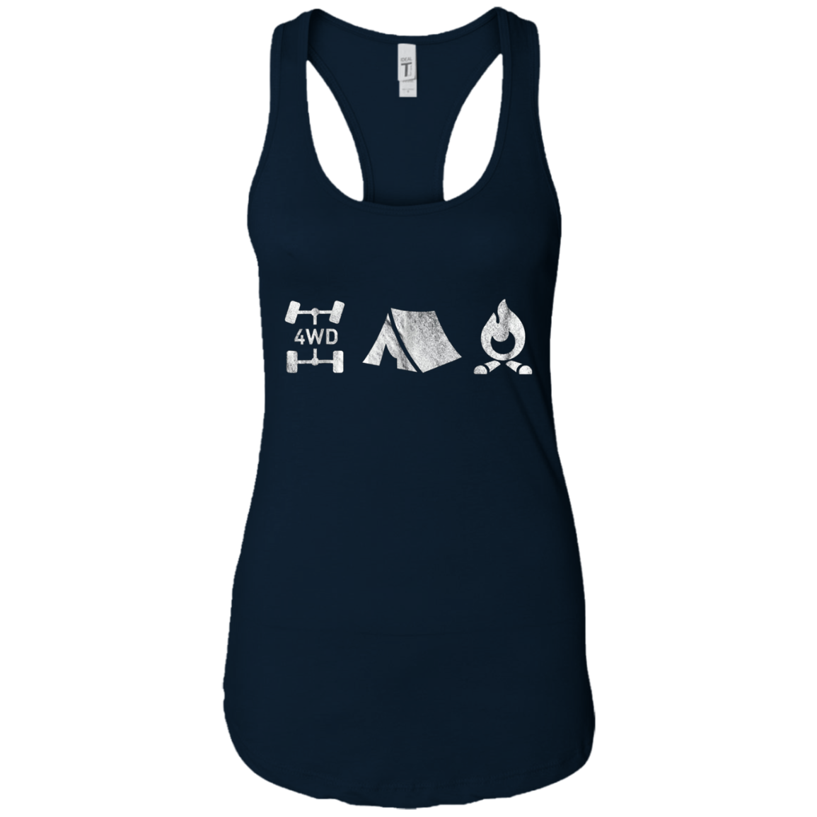 4WD Overland Explorer Tee 4x4 Tent Camp Fire T-Shirt