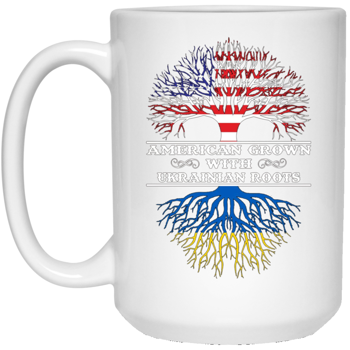 American Grown With UKRAINIAN Roots Tee Shirt