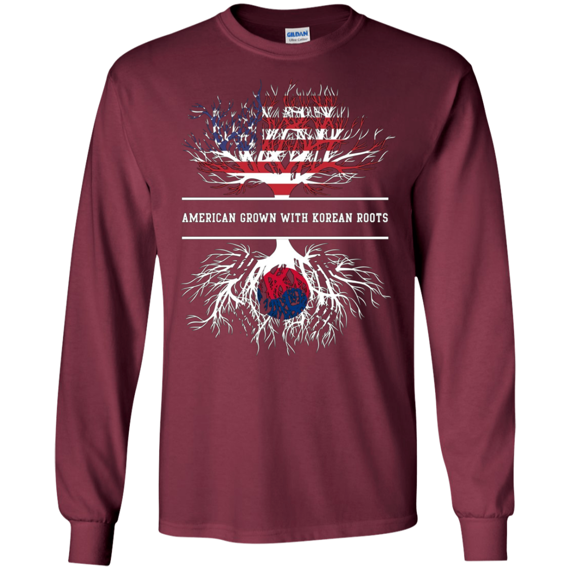 American Grown With Korean Roots T-Shirt South Korea Tee