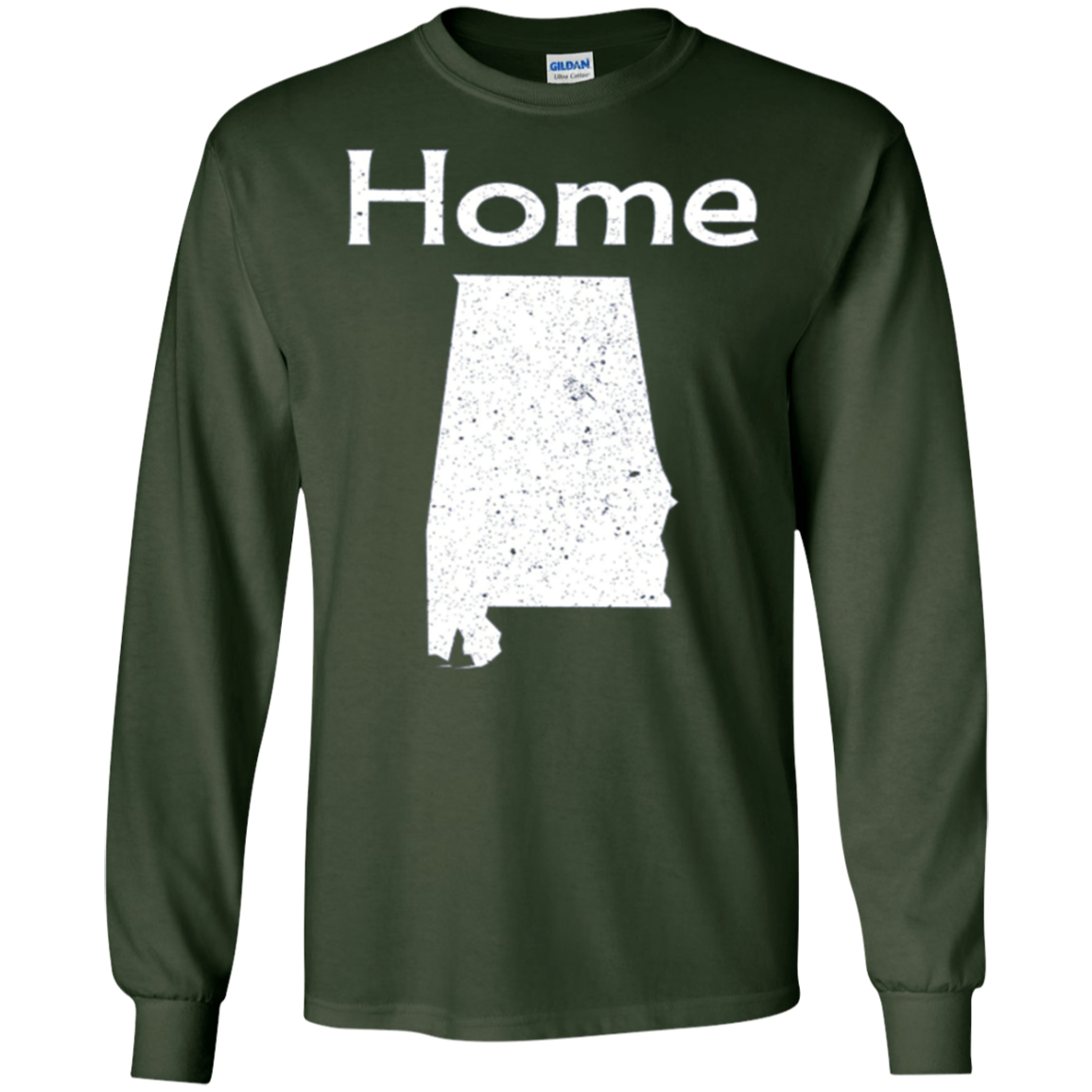 Alabama Distressed Home State long sleeve t-shirt