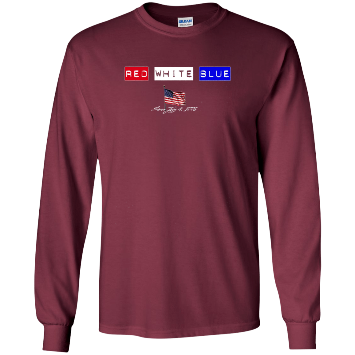 American, Red White & Blue - Long Sleeves