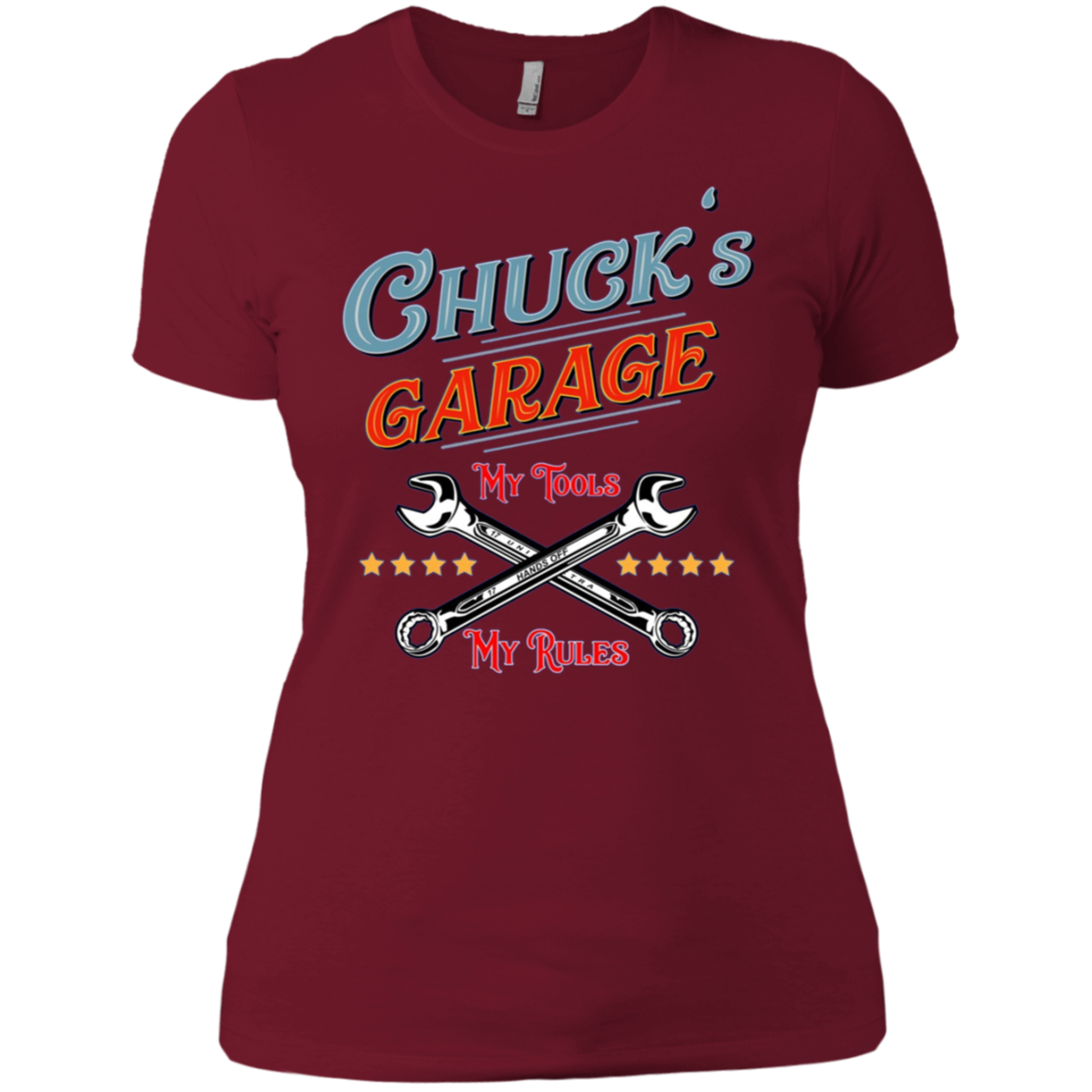 Chuck's Garage funny long sleeve tee shirt