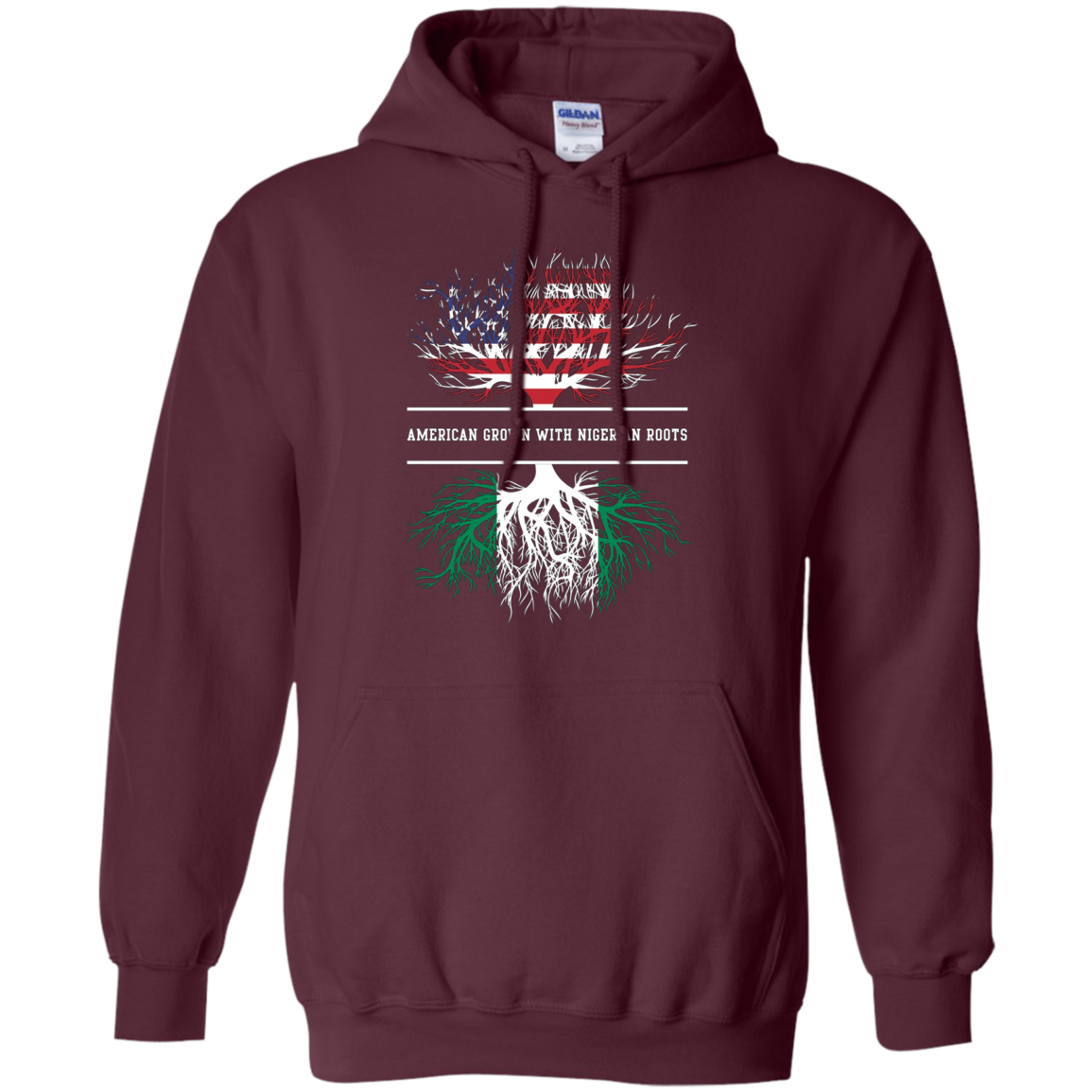 American Grown With Nigerian Roots T-Shirt Nigeria Tee