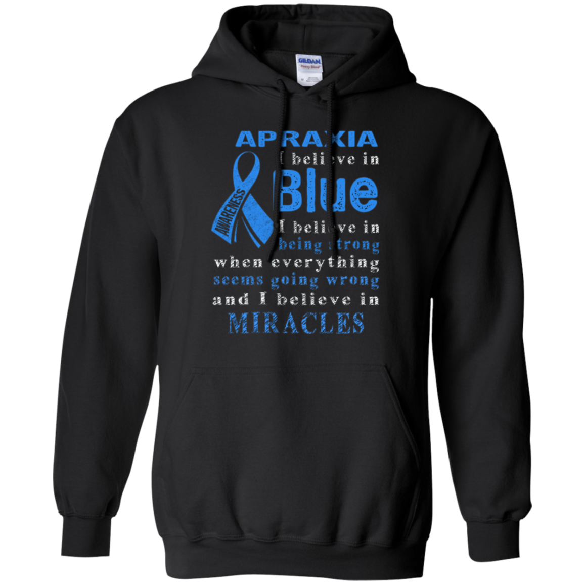 Apraxia Awareness I believe in Blue t-shirt