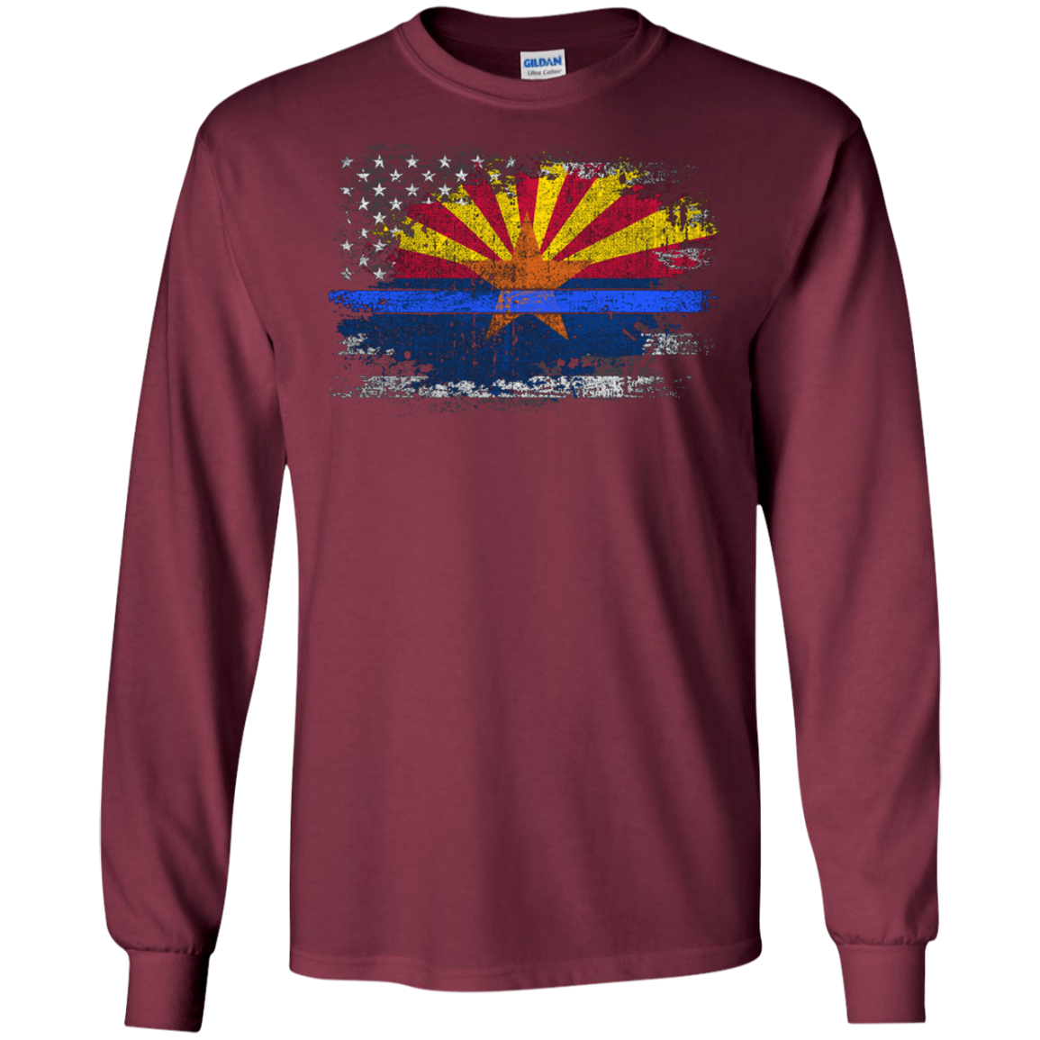 Arizona Thin Blue Line Flag T-Shirt