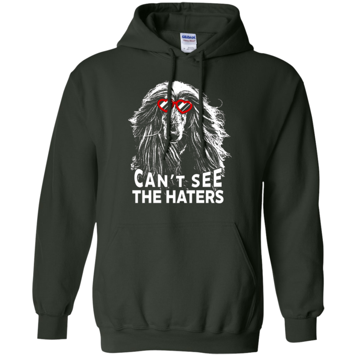 La chemise de chien de meute afghane ne peut pas voir les amants de chien mignons Haters placer la balle sur le tee