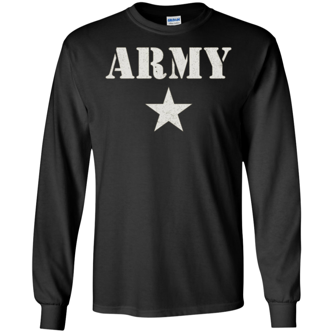 Army Stencil Star Shirt Vintage Workout PT Tee