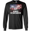 Image of Always Remember 9/11 Memorial USA Flag Patriot Day Tee