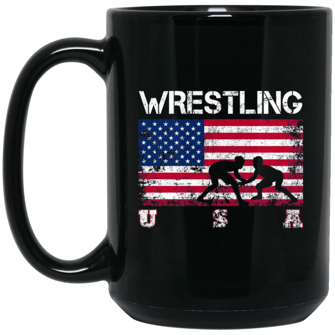 American Flag Wrestling T-shirt