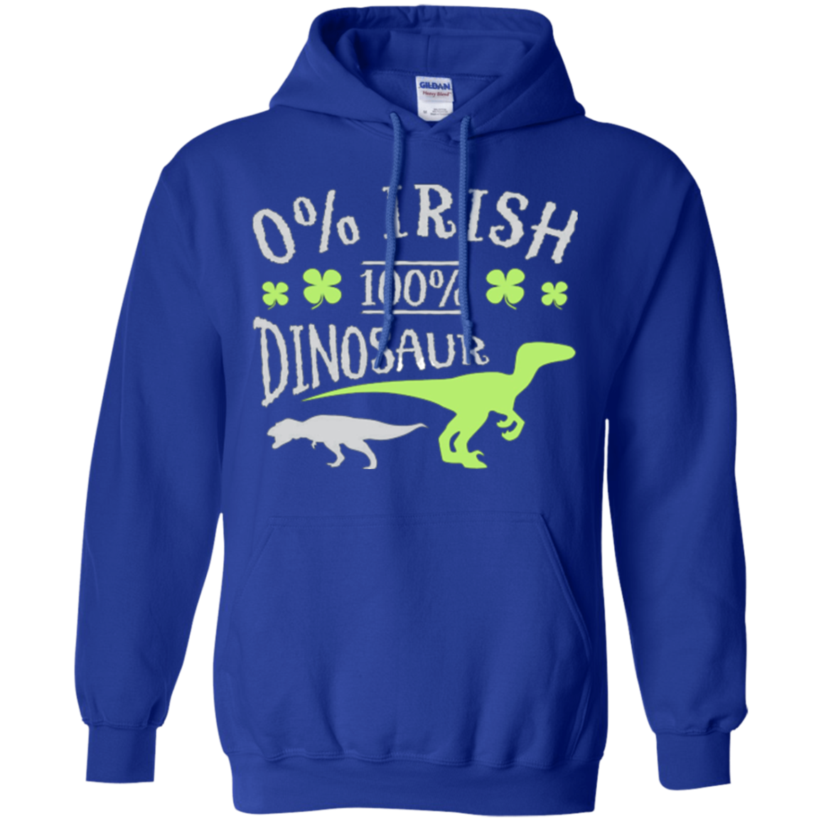 0% Irish 100% Dinosaur T-Shirt