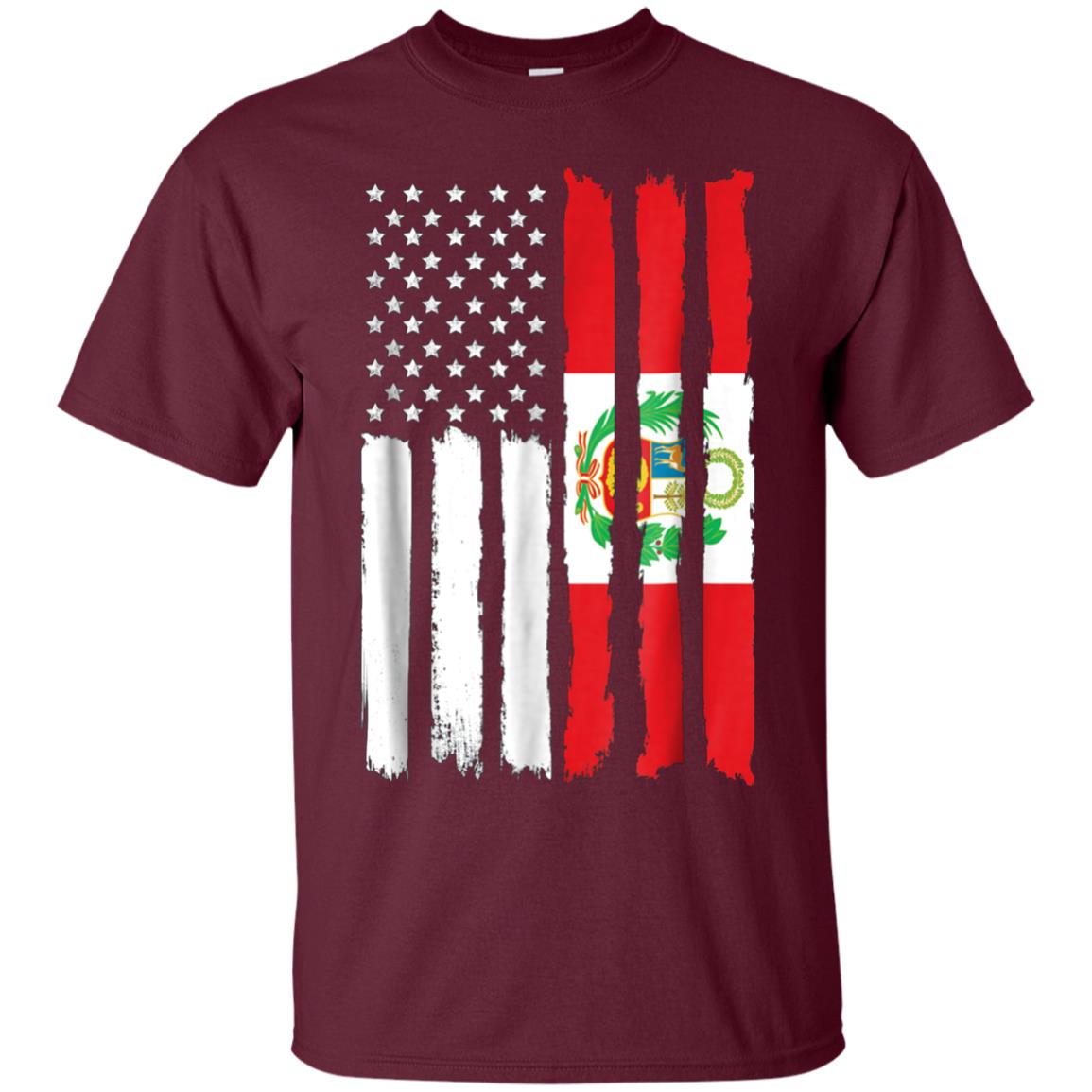 American Peru Patriotic Flag T-shirt