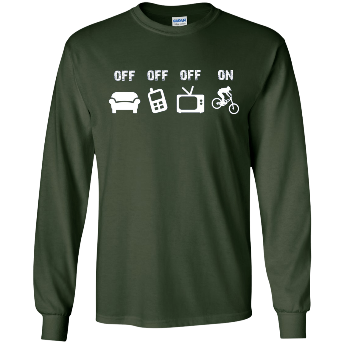 Bike Mode On Shirt: Funny Bicycle Bike Mtb T-Shirt Gift