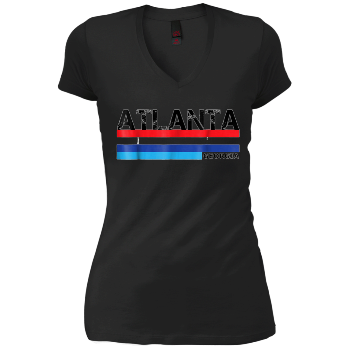 Atlanta, Georgia 1980s Vintage Style USA Colours T Shirt