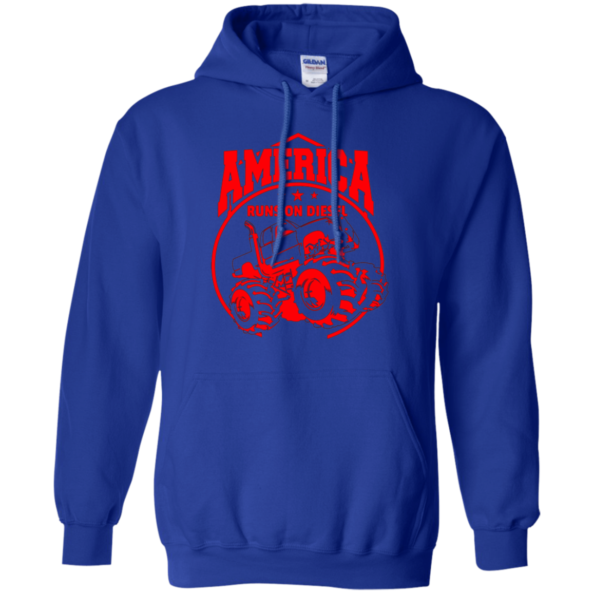 America Runs On Diesel Gear Monster SUV Truck Fans T-Shirt