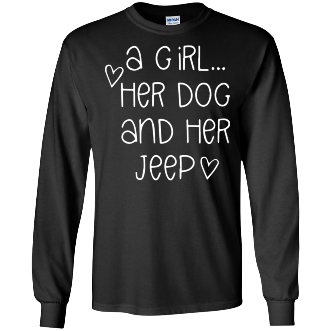 A Girl...Her Dog And Her Jeep T shirt