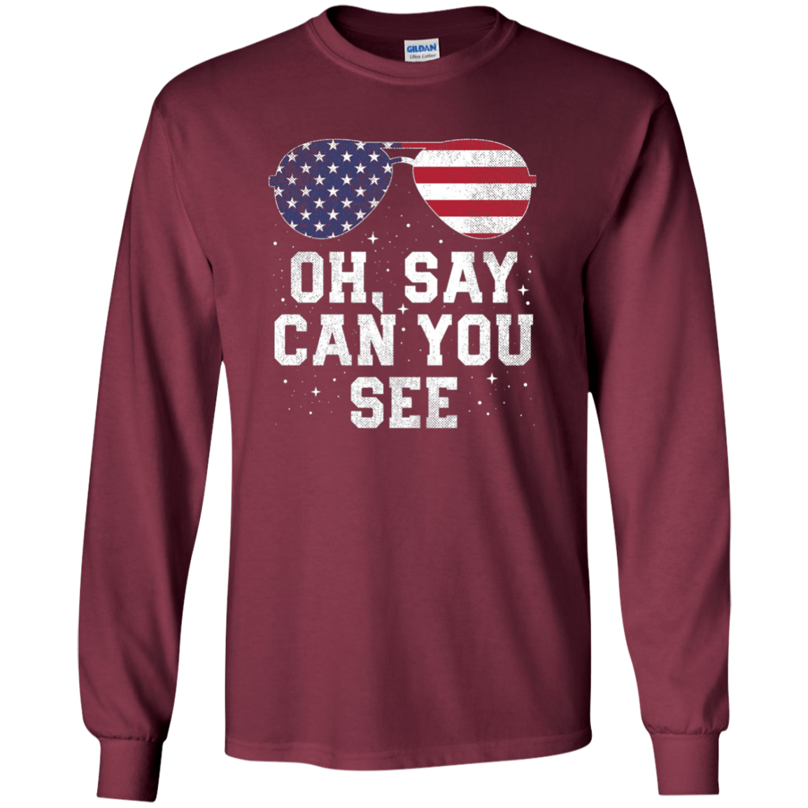 American Flag Sunglasses 4th of July Shirt Gift USA Fourth