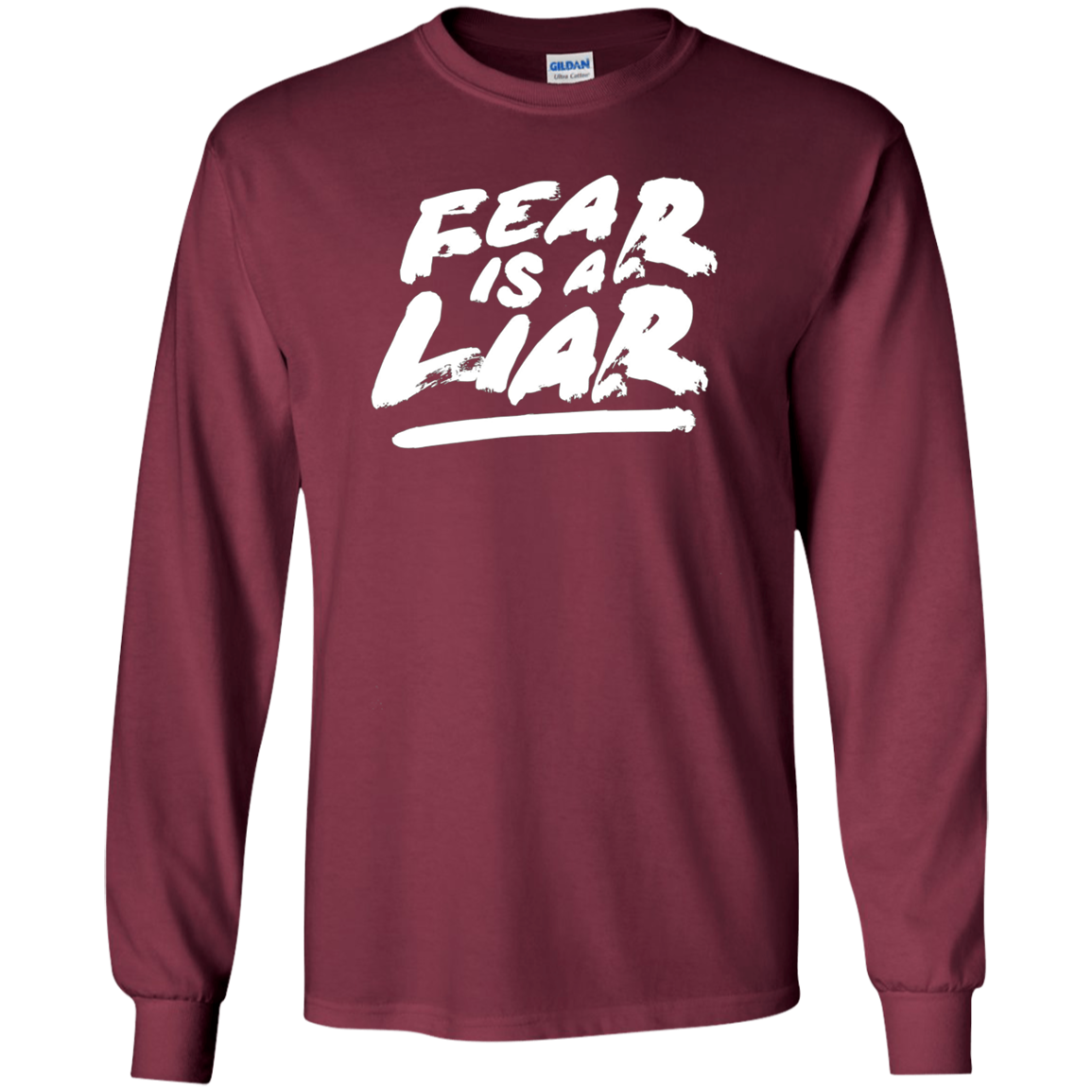"Fear Is A Liar" T-shirt Success Wins Positive Thinking Tee