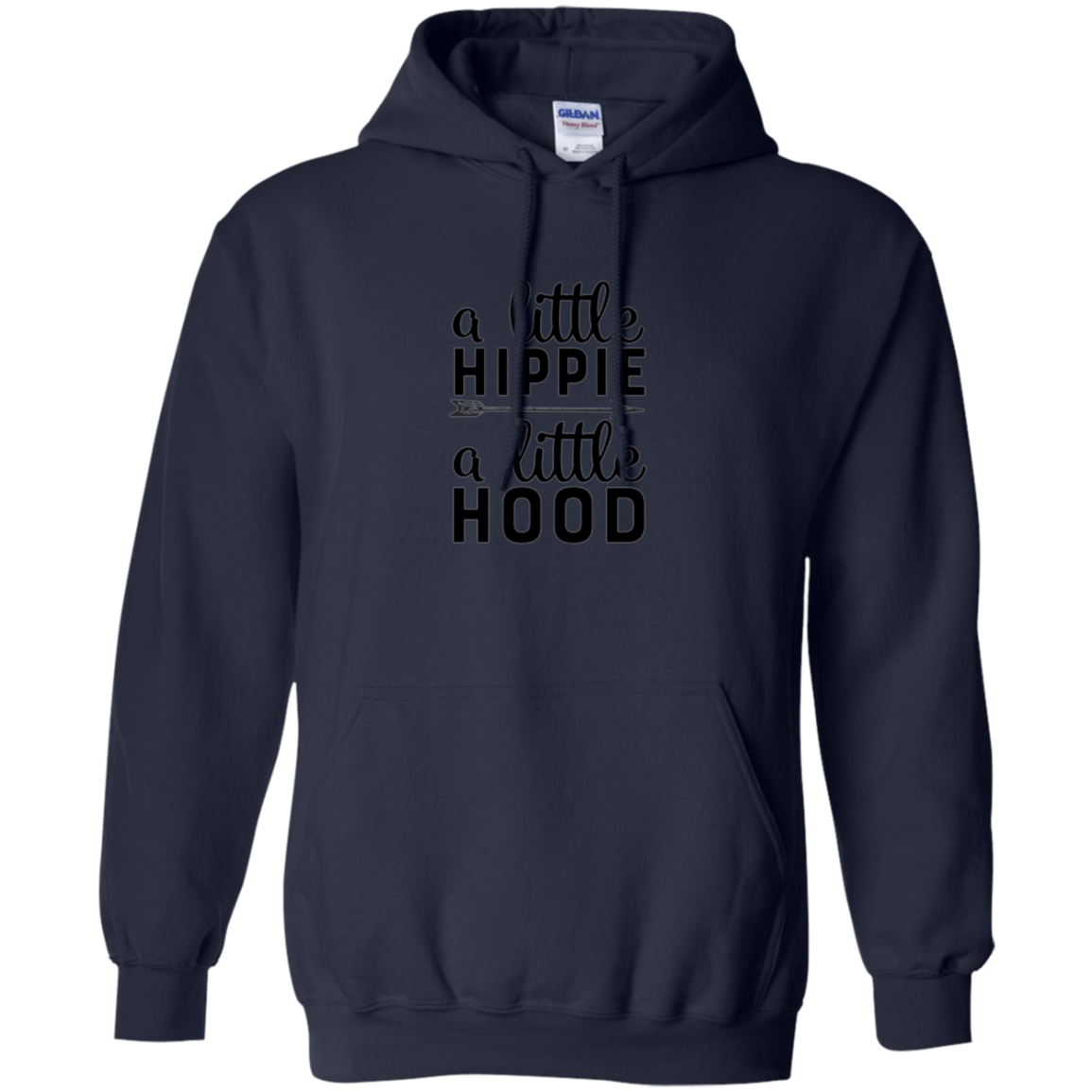 A Little Hippie A Little Hood Funny Gym Workout Long Sleeve