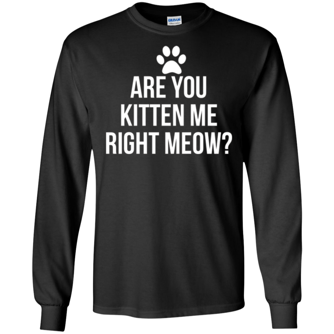 Are You Kitten Me Right Meow Funny Cat Lovers T-Shirt