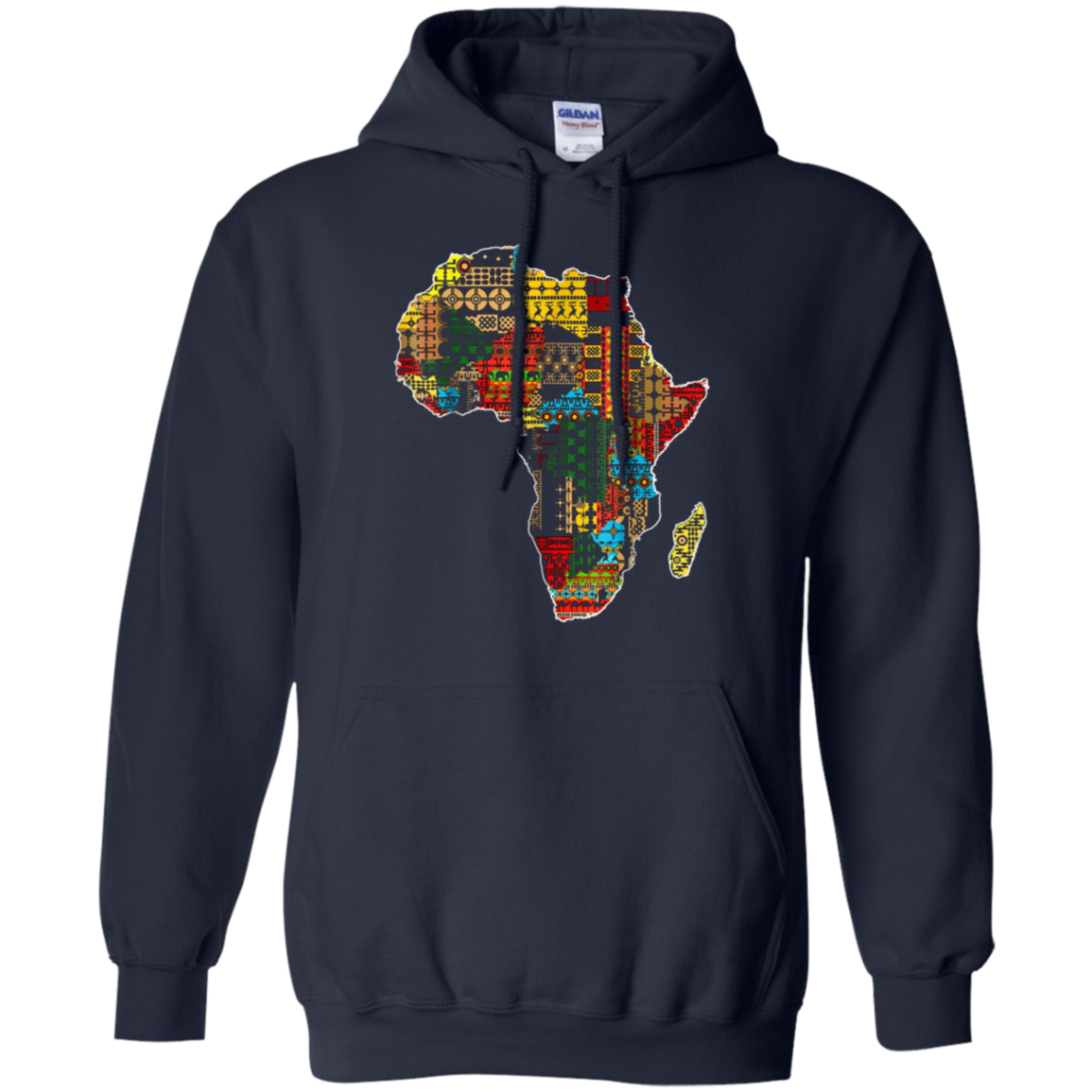 African pride traditional ethnic pattern Africa map t-shirt