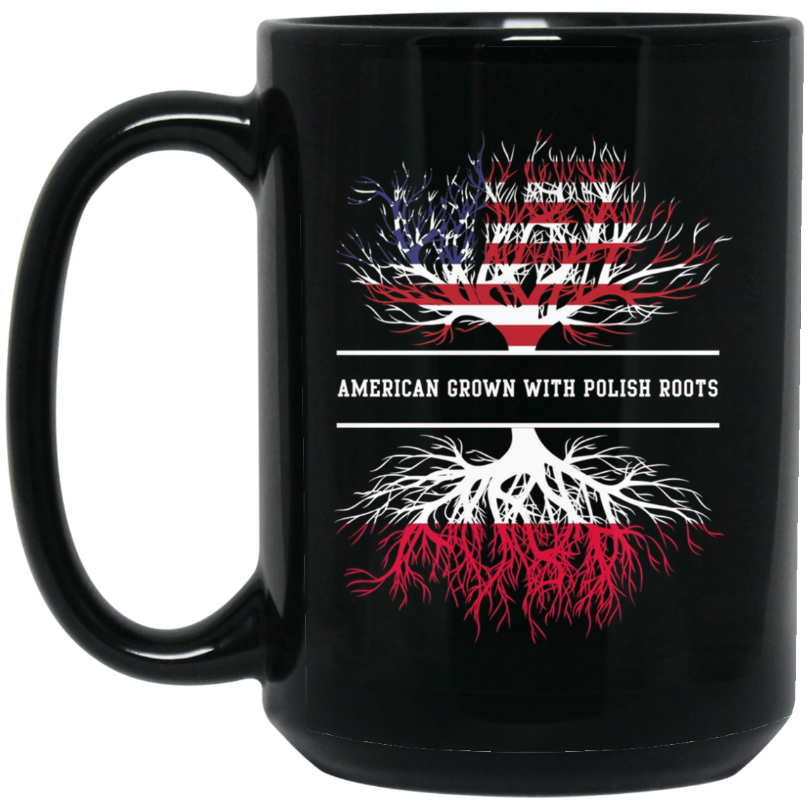 American Grown With Polish Roots T-Shirt Poland Tee