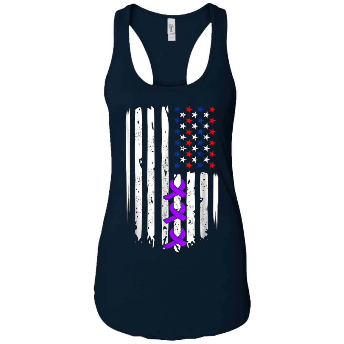 Alzheimer Awareness T-Shirt Purple Ribbon Tees