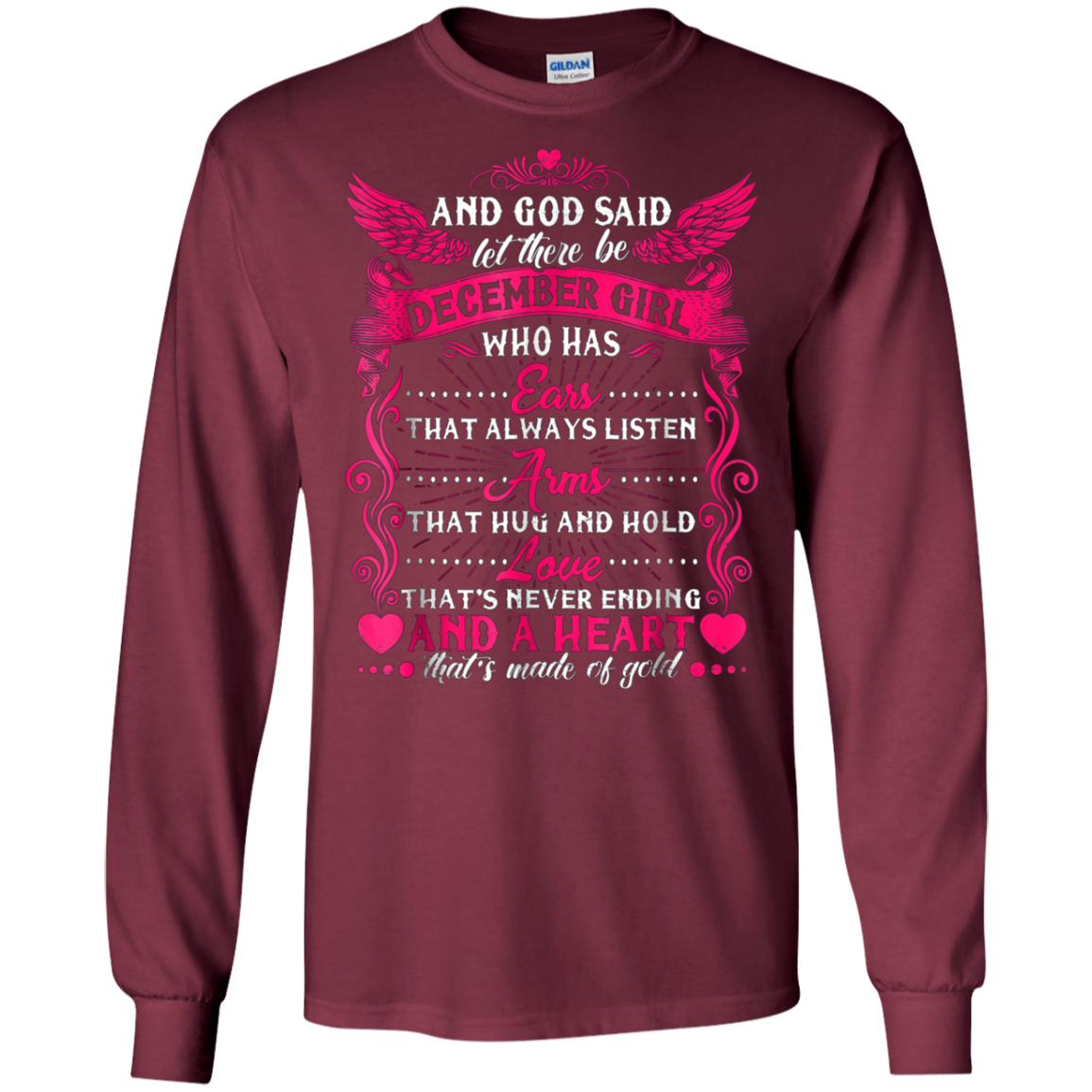 And God Said Let There Be December Girl T-shirt