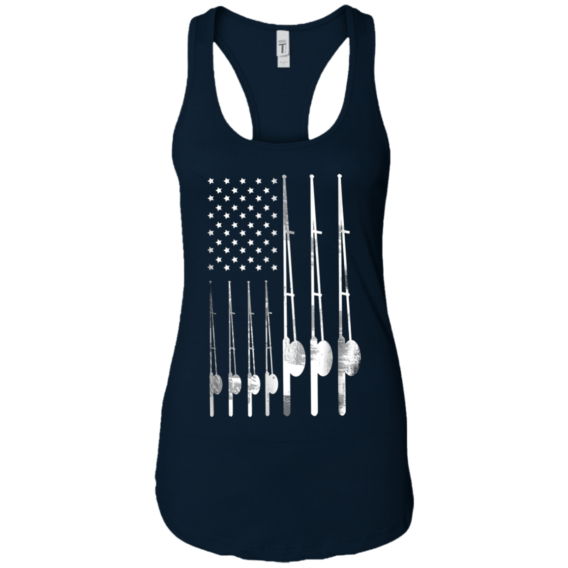 'Patriotic Fishing USA Flag' Cool Fishing July 4th Shirt