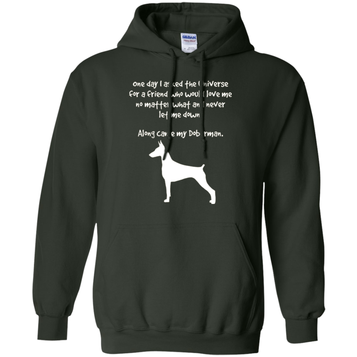 Along Came My Doberman Fun T-Shirt For Dog Lovers