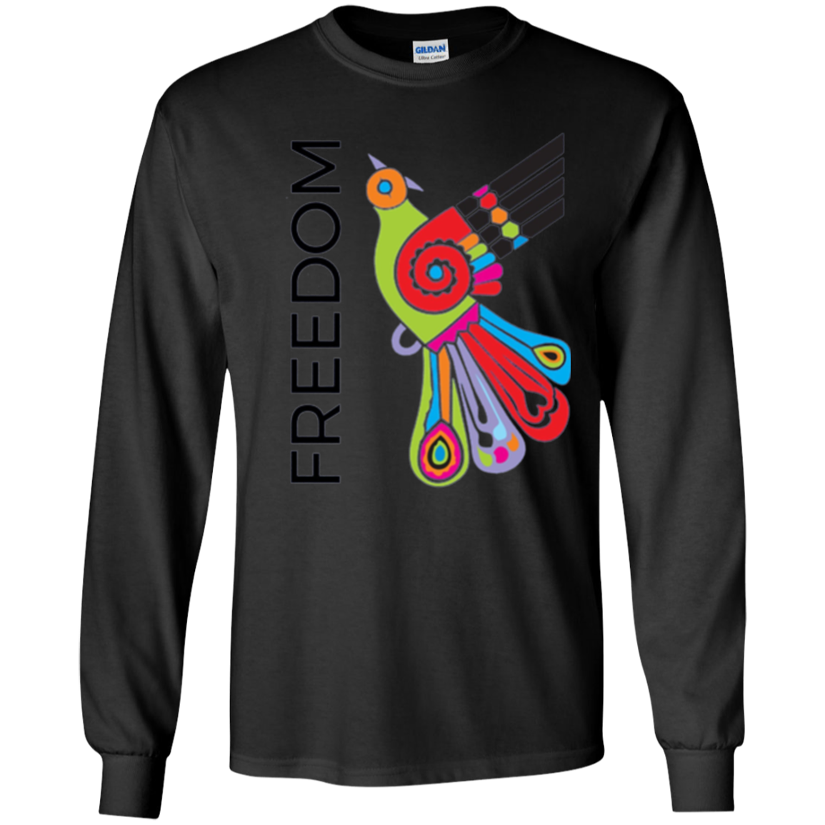 "Freedom" Bright Colorful Bird Diversity Unity T-Shirt